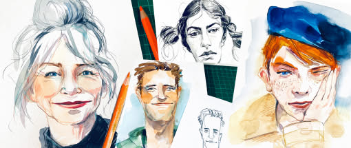 Mit Spaß zeichnen lernen - Portrait